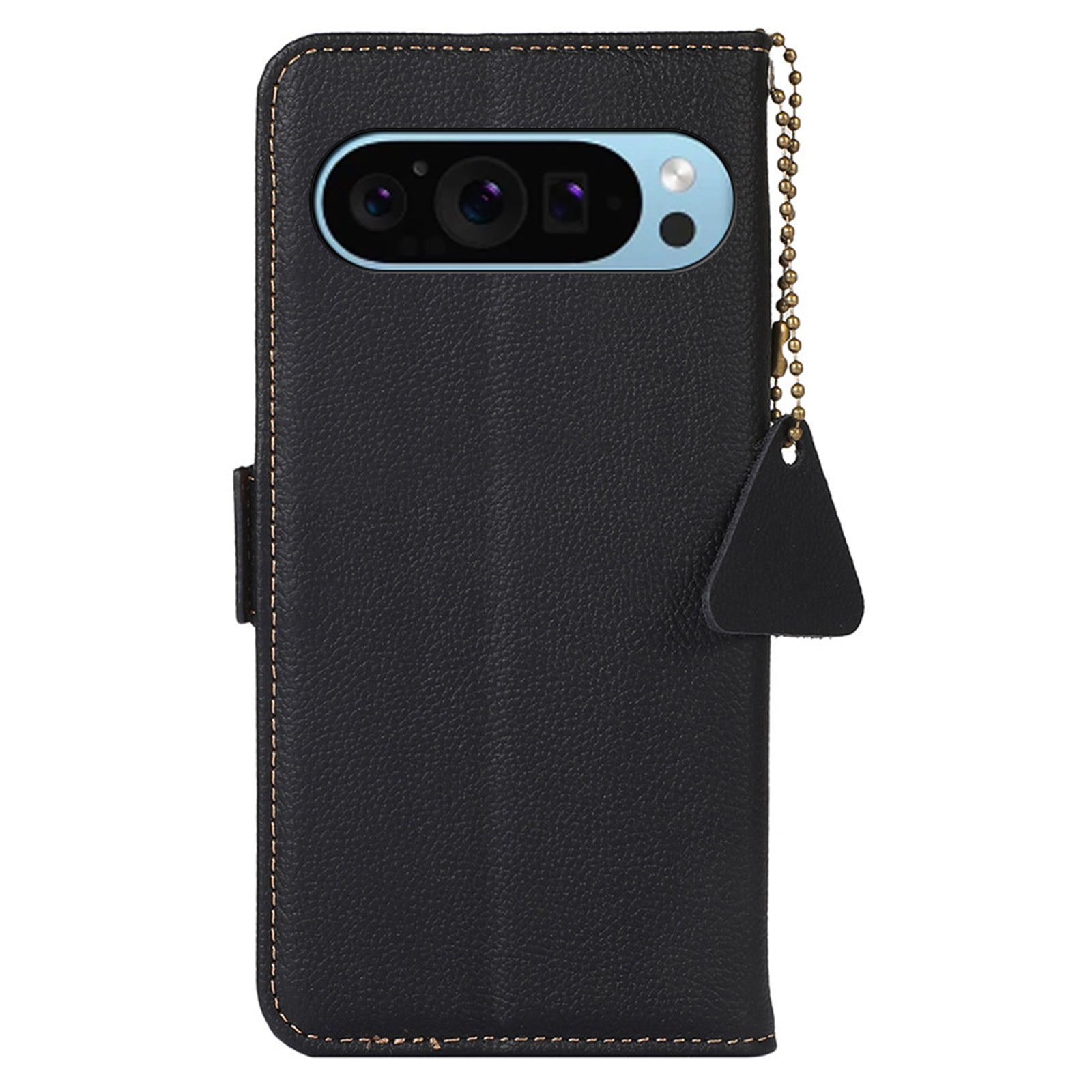 TJ For Google Pixel 9 Case RFID Blocking Genuine Cow Leather Flip Phone Cover TJ For Google Pixel 9 Case RFID Blocking Genuine Cow Leather Flip Phone Cover